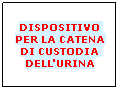 Casella di testo: DISPOSITIVO PER LA CATENA DI CUSTODIA DELL'URINA
